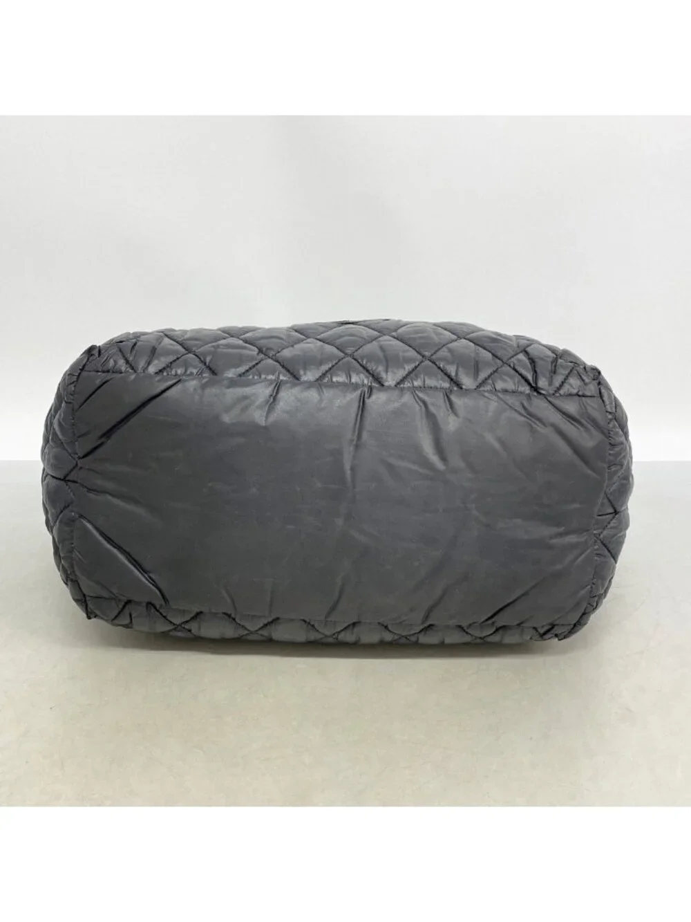 Chanel Tote Coco Cocoon Nylon Black Silver